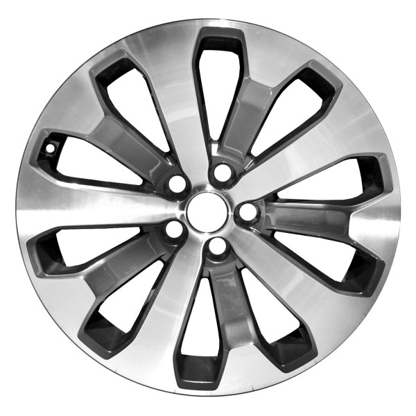 Replace® - 20 x 7.5 20-Spoke Machined and Medium Charcoal Metallic Alloy Factory Wheel (Factory Take Off)
