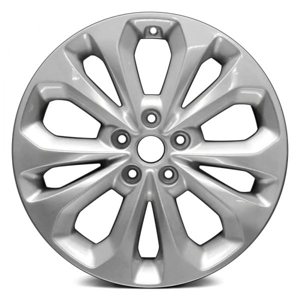 Replace® - 18 x 7.5 10-Slot Silver Alloy Factory Wheel (Remanufactured)