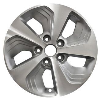 Replace® - 5-Slot Machined Medium Charcoal Metallic 16x6.5 Alloy Factory Wheel - Remanufactured