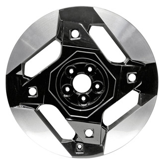 Replace® - 4 Split-Spoke Machined Gloss Black 19x8 Alloy Factory Wheel - Remanufactured