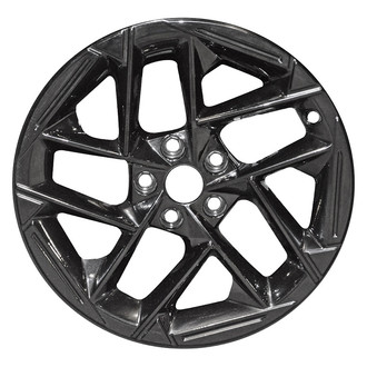 Replace® - 10 I-Spoke All Painted Gloss Black 18x8 Alloy Factory Wheel - Remanufactured