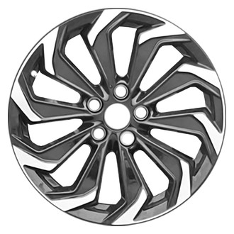 Replace® - 10 I-Spoke Machined Gloss Black 18x7 Alloy Factory Wheel - Remanufactured