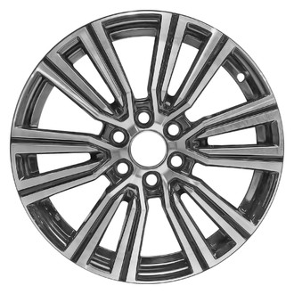 Replace® - 6 Double-Spoke Machined Gloss Black 22x8 Alloy Factory Wheel - Remanufactured