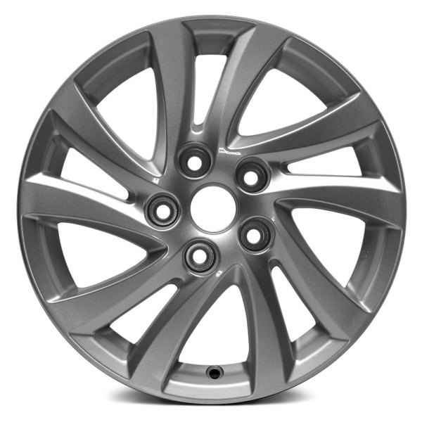 Replace® - 16 x 6.5 10 Spiral-Spoke Silver Alloy Factory Wheel (Replica)