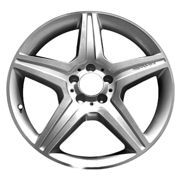 Replace® - 19 x 8.5 5-Spoke Machined and Silver Alloy Factory Wheel (Factory Take Off)
