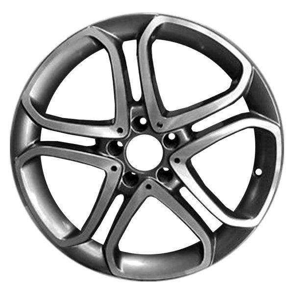 Replace® - 18 x 8.5 5 Double-Spoke Machined with Medium Charcoal Metallic Alloy Factory Wheel (Factory Take Off)