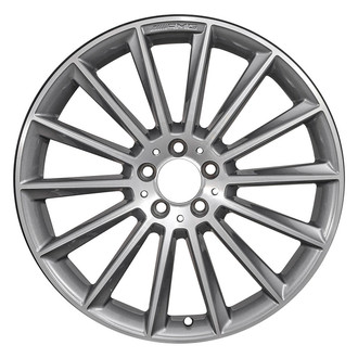 Replace® - 14-Spoke Machined Dark Silver Metallic 20x9 Alloy Factory Wheel - Remanufactured