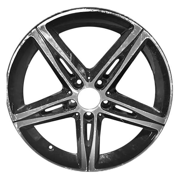 Replace® - 18 x 7.5 5 Split-Spoke Machined Gloss Black Alloy Factory Wheel (Factory Take Off)