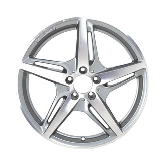 Replace® - 5 Split-Spoke Machined Medium Charcoal 19x9 Alloy Factory Wheel - Remanufactured