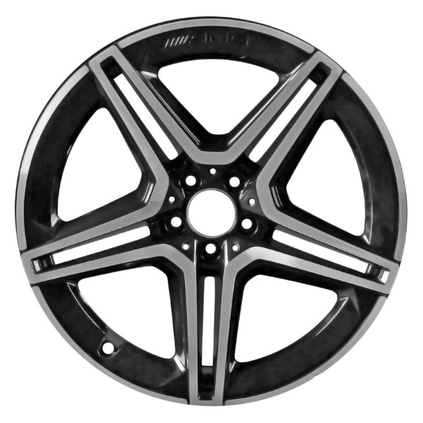 Replace® - 21 x 10 Double 5-Spoke Black Alloy Factory Wheel (Remanufactured)