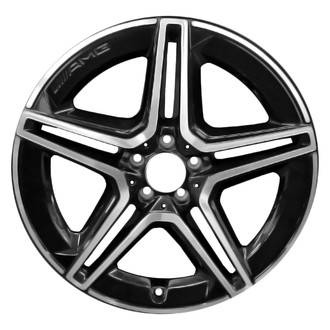 Replace® - Double 5-Spoke Machined Gloss Black 20x9 Alloy Factory Wheel - Remanufactured
