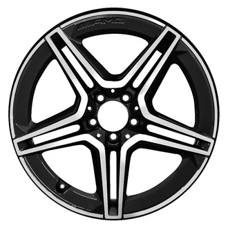 Replace® - Double 5-Spoke Machined Charcoal Silver 19x7.5 Alloy Factory Wheel - Remanufactured
