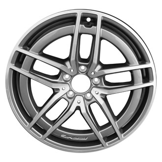 Replace® - 5 Double-Spoke Machined Charcoal Silver 19x8 Alloy Factory Wheel - Remanufactured