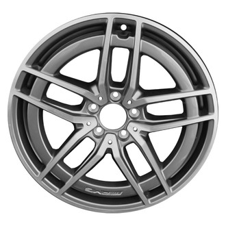 Replace® - Double 5-Spoke Machined Charcoal Silver 19x9 Alloy Factory Wheel - Remanufactured