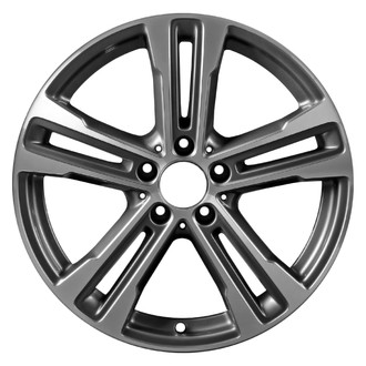 Replace® - Double 5-Spoke Machined Dark Silver Metallic 18x8 Alloy Factory Wheel - Remanufactured