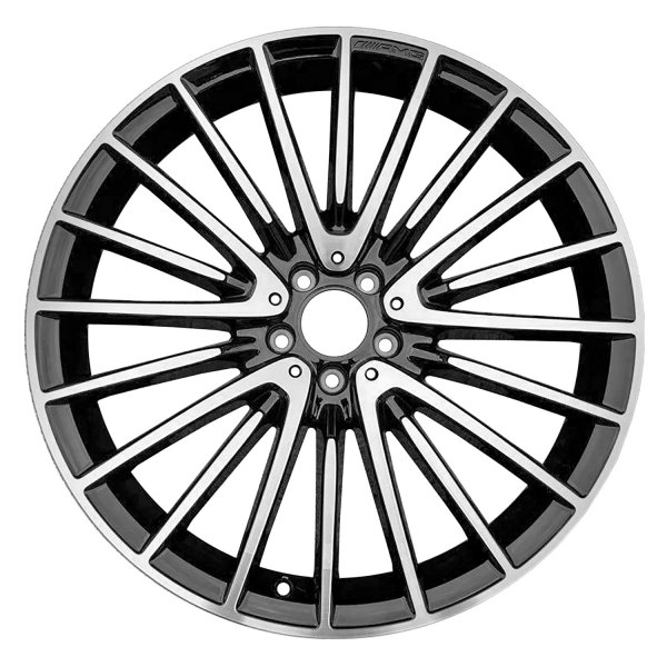 Replace® - 21 x 9 20-Spoke Machined Gloss Black Alloy Factory Wheel (Factory Take Off)
