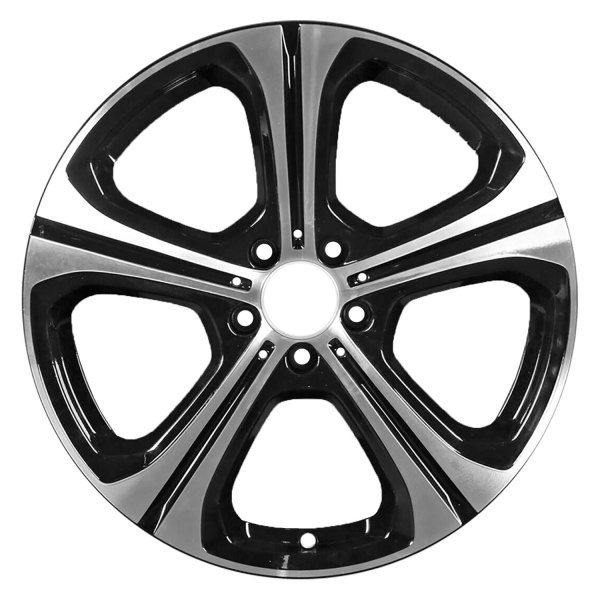 Replace® - 19 x 7.5 5-Spoke Machined Gloss Black Alloy Factory Wheel (Remanufactured)