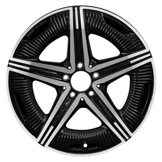 Replace® - 5-Spoke Machined Gloss Black 18x8.5 Alloy Factory Wheel - Remanufactured