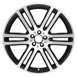 Replace® - 6 Double-Spoke Machined Gloss Black 21x10 Alloy Factory Wheel - Remanufactured
