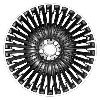 Replace® - 34 I-Spoke Polished Flange Black Matte Face 21x9.5 Alloy Factory Wheel - Remanufactured
