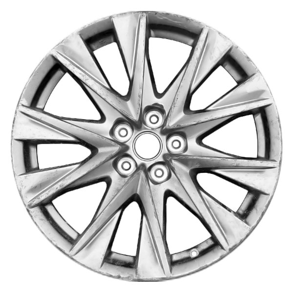 Replace® - 19 x 7 10-Spoke Light Charcoal Metallic Alloy Factory Wheel (Replica)