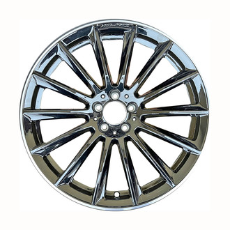Replace® - 14 I-Spoke Machined Flange Gloss Black 20x10 Alloy Factory Wheel - Remanufactured