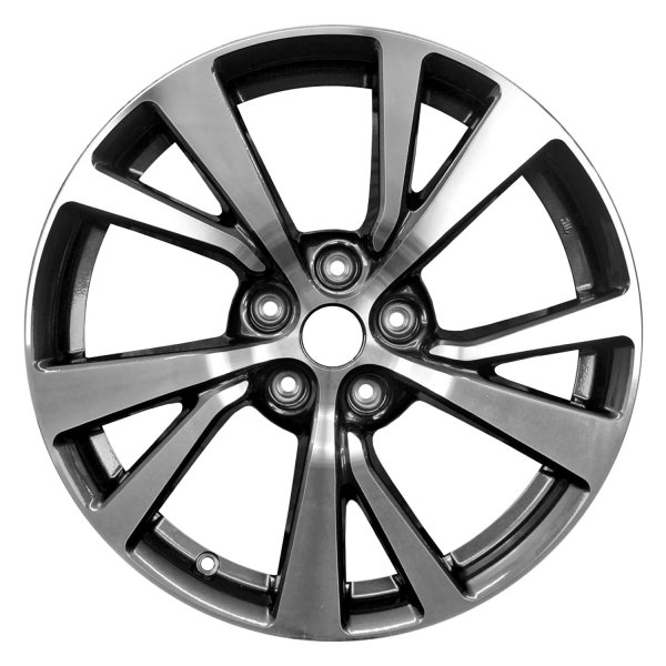 Replace® - 18 x 8.5 5 V-Spoke Machined and Black Alloy Factory Wheel (Factory Take Off)