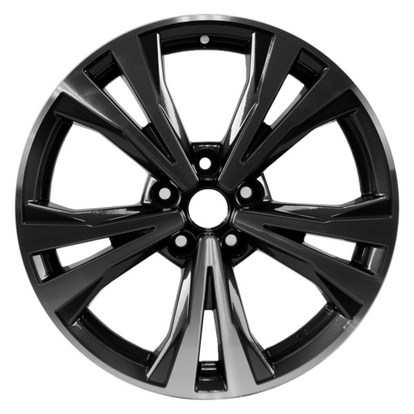 Replace® - 18 x 7 5 V-Spoke Machined and Charcoal Alloy Factory Wheel (Factory Take Off)