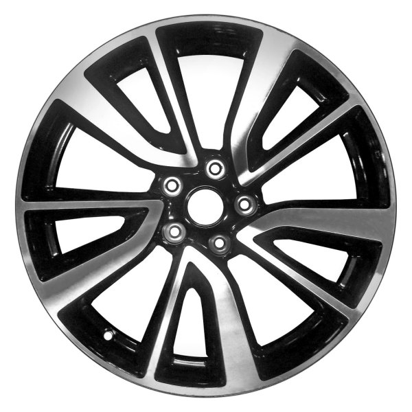 Replace® - 19 x 7 5 V-Spoke Machined and Black Alloy Factory Wheel (Factory Take Off)