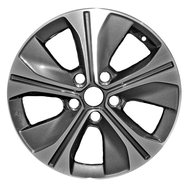 Replace® - 17 x 6.5 5-Spoke Machined and Medium Charcoal Alloy Factory Wheel (Factory Take Off)