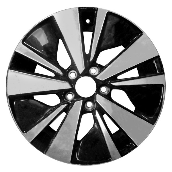 Replace® - 17 x 7.5 10 Turbine-Spoke Machined and Black Alloy Factory Wheel (Factory Take Off)