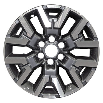 Replace® - 6 Split-Spoke Machined Medium Charcoal Metallic 17x7.5 Alloy Factory Wheel - Remanufactured