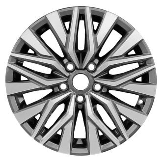 Replace® ALYNQ041U35 - 10 Split-Spoke Machined Charcoal 17x7.5 Alloy Factory Wheel - Remanufactured