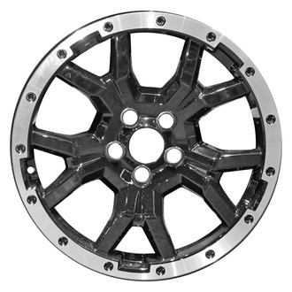 Replace® - 5 Y-Spoke Machined Flange Gloss Black Painted Face and Inset Flange Circles 18x8 Alloy Factory Wheel - Remanufactured
