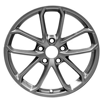 Replace® - 10 I-Spoke Painted Dark Hyper Silver Matte 20x8.5 Alloy Factory Wheel - Replica