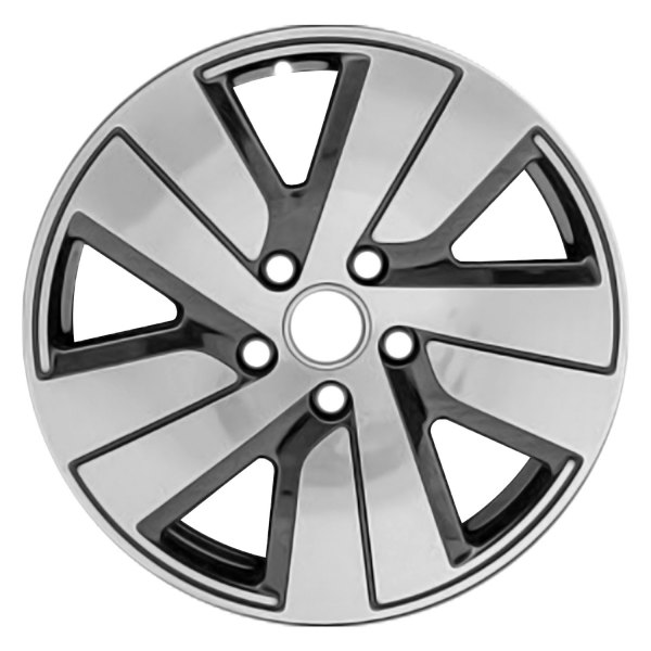 Replace® - 19 x 10 5-Slot Polished Gloss Black Alloy Factory Wheel (Remanufactured)