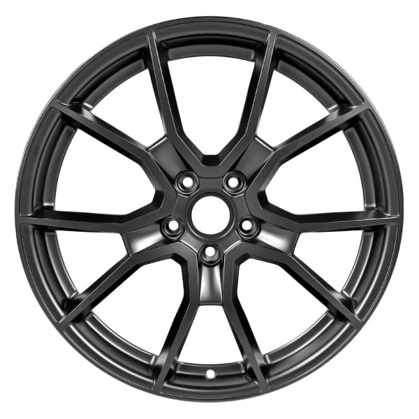 Replace® - 21 x 9.5 5 Double-Spoke Painted Flat Black Alloy Factory Wheel (Remanufactured)
