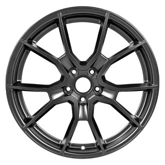 Replace® - 5 Double-Spoke Painted Flat Black 21x9.5 Alloy Factory Wheel - Remanufactured