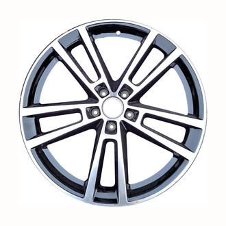 Replace® - Double 5-Spoke Machined Gloss Black 22x11 Alloy Factory Wheel - Remanufactured