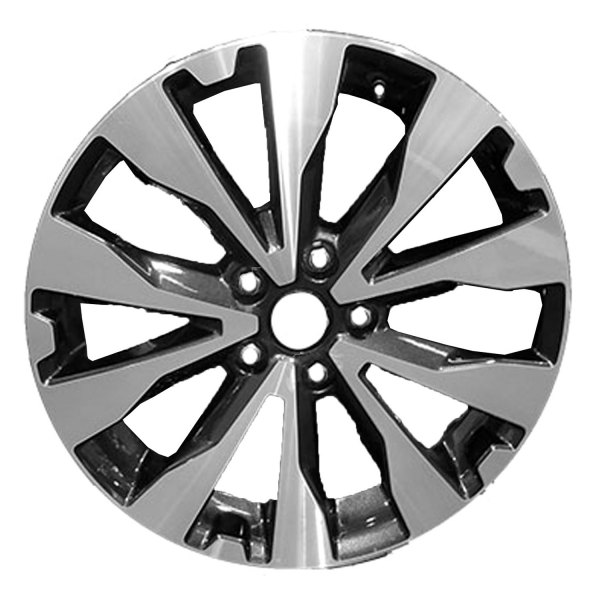 Replace® - 18 x 7 5 V-Spoke Machined and Medium Charcoal Metallic Alloy Factory Wheel (Factory Take Off)