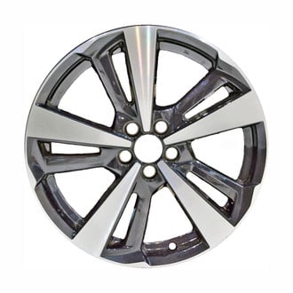 Replace® - 10 I-Spoke Machined and Black Metallic 18x7.5 Alloy Factory Wheel - Replica