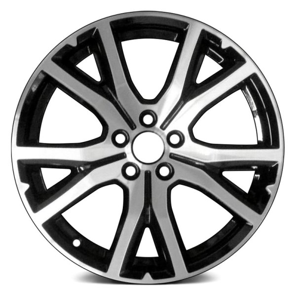 Replace® - 17 x 7 5 V-Spoke Charcoal with Machined Face Alloy Factory Wheel (Replica)
