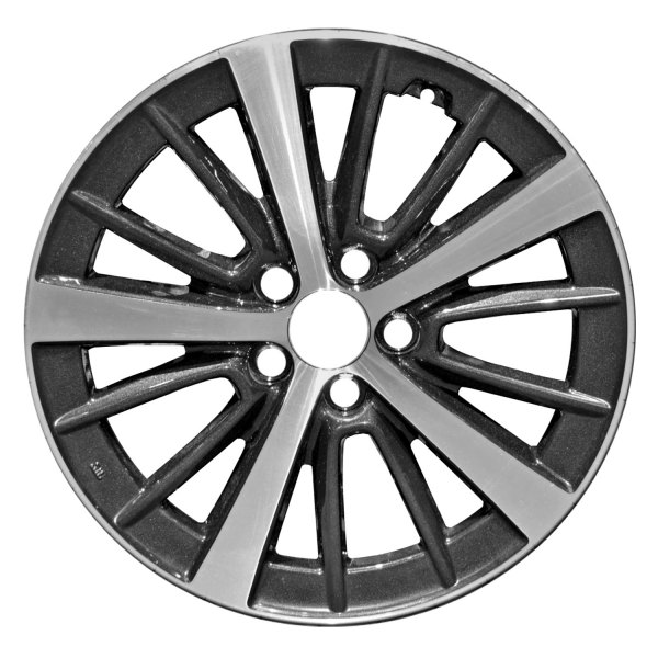 Replace® - 16 x 6.5 15 Alternating-Spoke Machined and Black Alloy Factory Wheel (Factory Take Off)