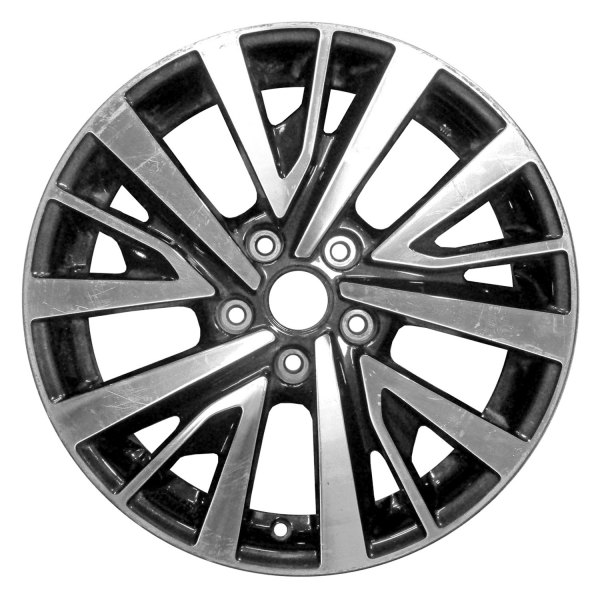 Replace® - 17 x 7.5 5 W-Spoke Machined and Black Metallic Alloy Factory Wheel (Factory Take Off)
