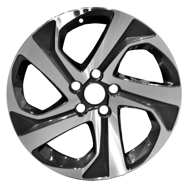 Replace® - 18 x 7.5 5-Spoke Machined Dark Charcoal Metallic Alloy Factory Wheel (Factory Take Off)