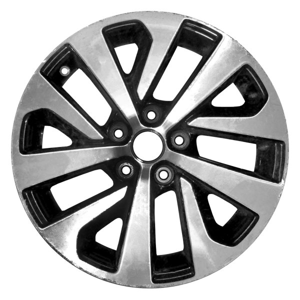 Replace® - 17 x 7 5 Spiral-Spoke Machined With Medium Charcoal Accents Alloy Factory Wheel (Factory Take Off)