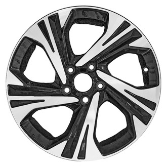 Replace® - 5-Spoke Machined Black Metallic 17x7 Alloy Factory Wheel - Remanufactured