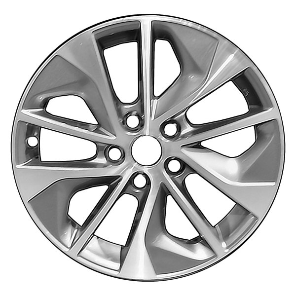 Replace® - 17 x 7 10-Spoke Machined and Medium Charcoal Alloy Factory Wheel (Factory Take Off)
