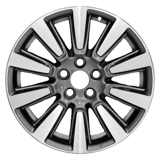 Replace® - 10 I-Spoke Machined and Dark Charcoal 18x7 Alloy Factory Wheel - Remanufactured