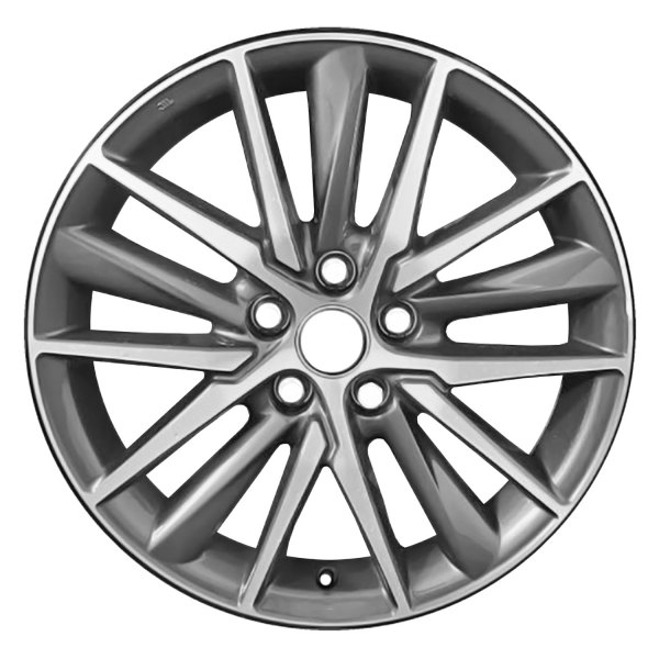 Replace® - 18 x 8 15-Spoke Machined Dark Gray Metallic Alloy Factory Wheel (Remanufactured)